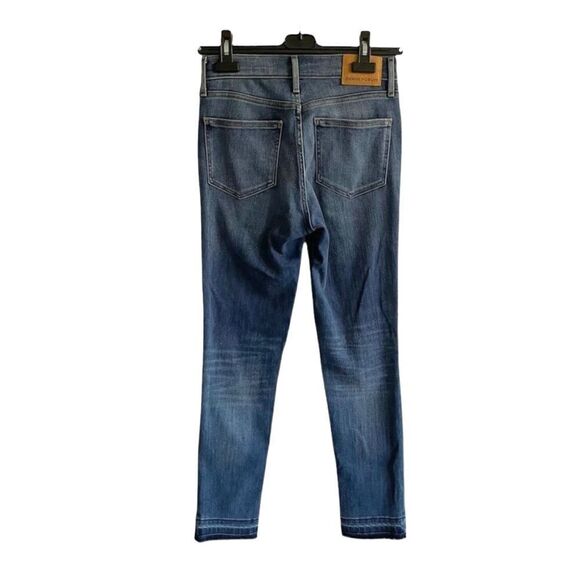 ARITZIA Denim Forum Nico Mid Rise Skinny Crop Denim Jeans Blue 27 - Picture 1 of 4
